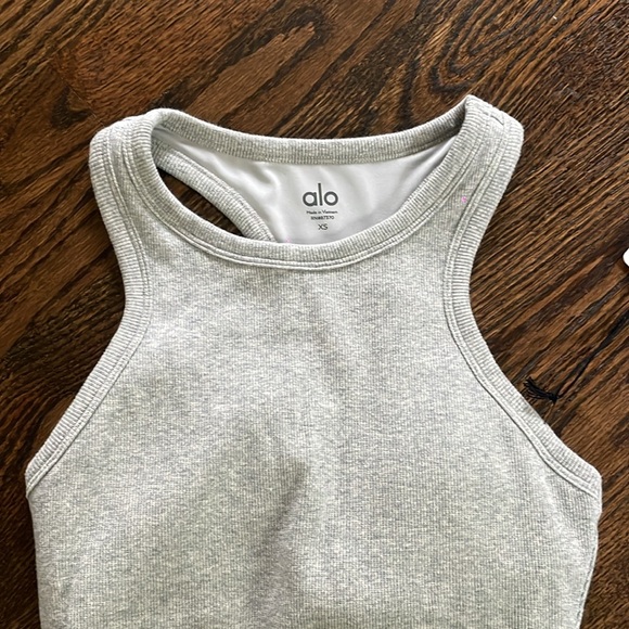 ALO RIBBED ASPIRE FULL LENGTH TANK - Picture 2 of 5